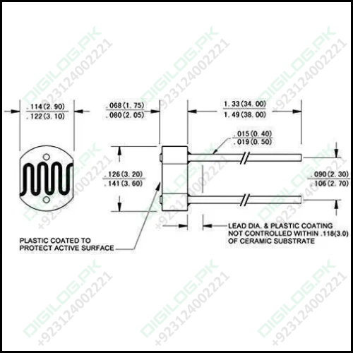 3mm Ldr Sensor Light Dependent Resistor