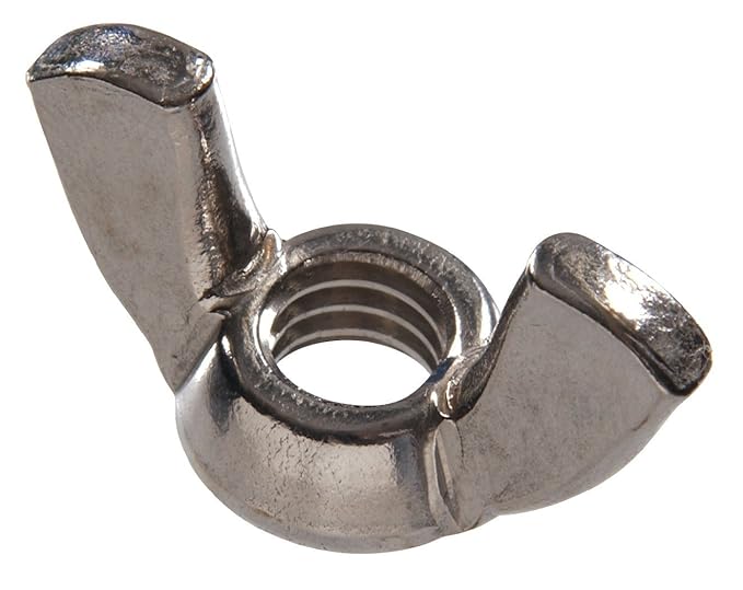 3mm Thread Stainless Steel Wing Nut - shown as a close-up of a silver-colored metal fastener with two flat wings and a threaded central hole.