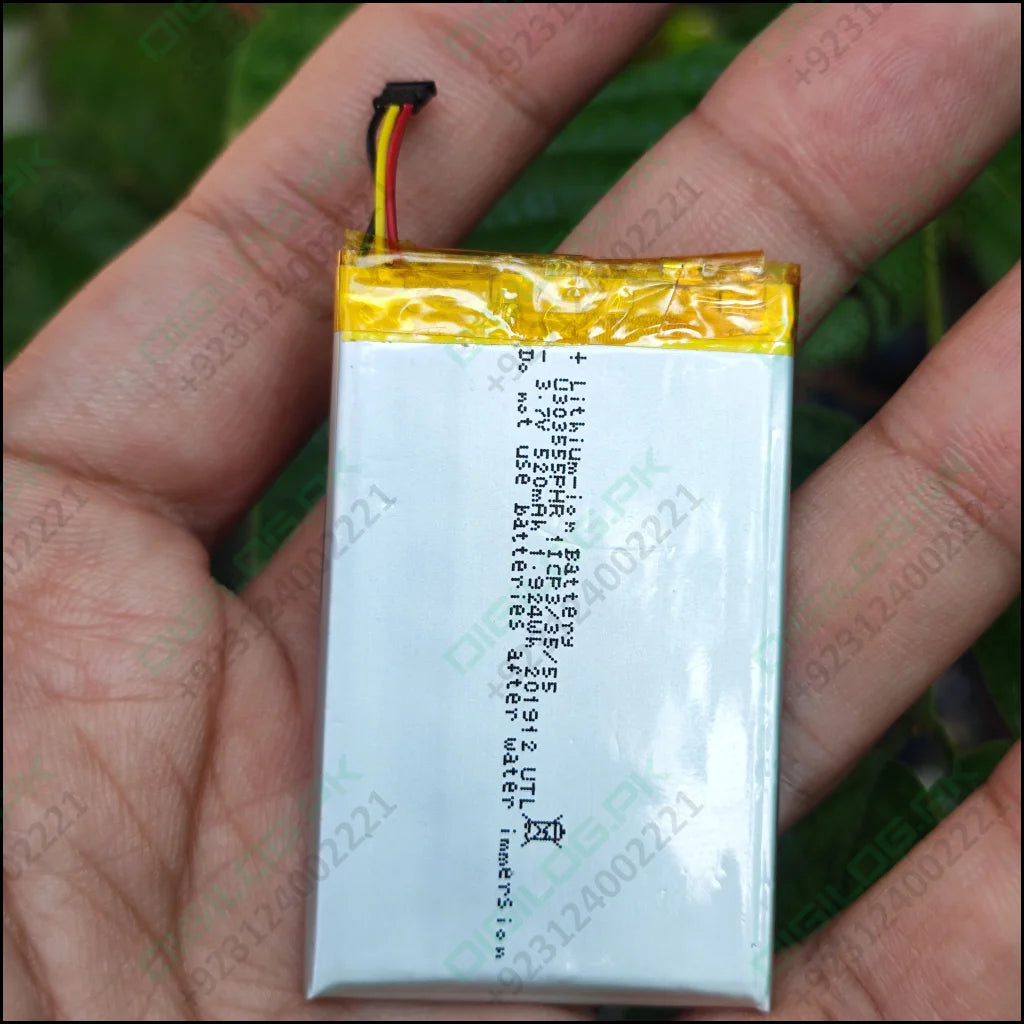 3mm x 35mm 55mm 3.7v 500mah Lithium Polymer Rechargeable
