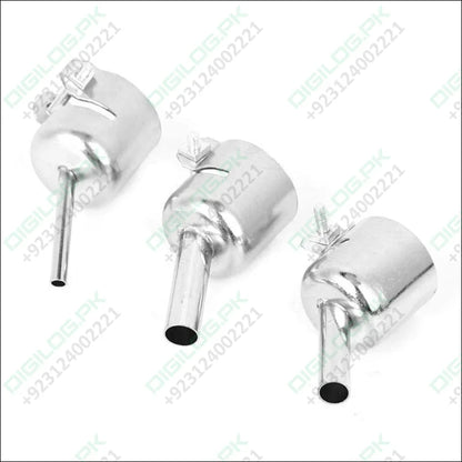 3pcs 45 Degree Hot Air Nozzles 7/8/10mm Curved Replaceable