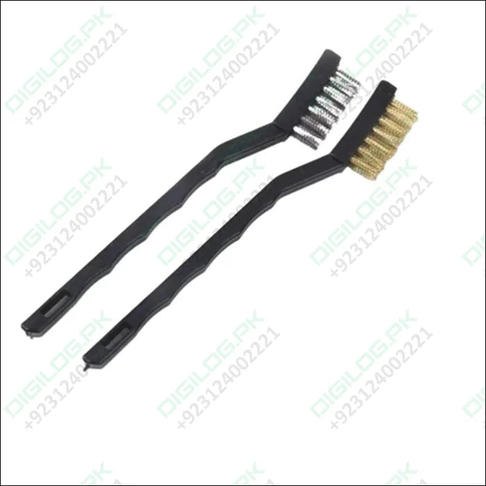 2pcs Wire Brush Stainless Steel Nylon Brass Brushes