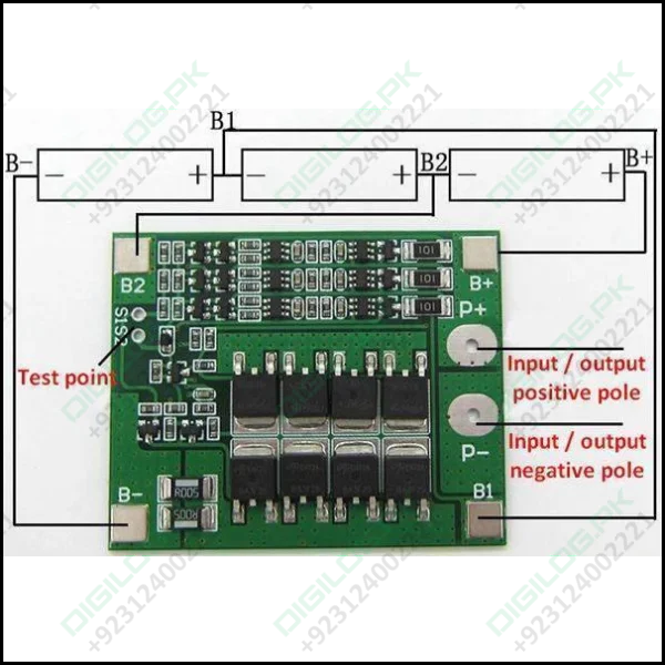 3s 25a Bms Circuit Li-ion Battery Charging Protection