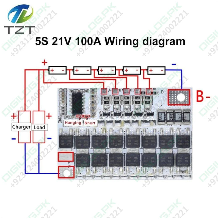 3s/4s/5s Bms 12v 16.8v 18v 3.2v 100a For Lifepo4 Lithium