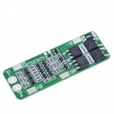 3s BMS 20A Li-ion Lithium Battery 18650 PCB Charger Protection Board - a green PCB with four black MOSFETs, a current-sense shunt and solder pads marked P+, P-, B-, B1 and B2.