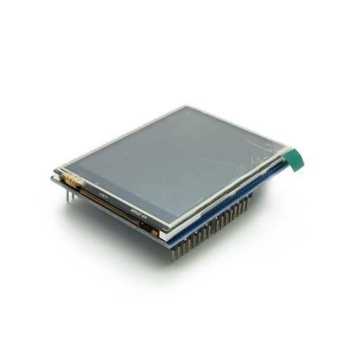 4.3 Inch Nextion TFT HMI LCD Touchscreen NX4827T043 - shown as a rectangular display module with a blue circuit board and a row of pin connectors.