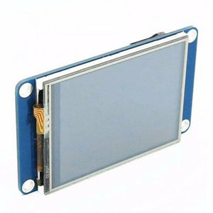 4.3 Inches Tjc HMI LCD Display Module Touch Screen For Raspberry Pi - a rectangular touchscreen mounted on a blue circuit board with mounting holes.