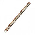 4.5 inch Flex Sensor Bend Detection Sensor - a long, thin, brown flexible strip featuring a series of silver square contacts and two metal pins at one end.