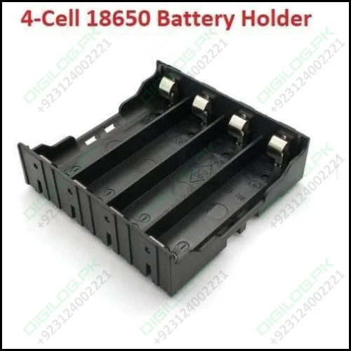 4 Cell Lithium Ion 3.7v 18650 Battery Holder Case Box