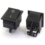4 Pin 2 Positions On Off Dpst Rocker Power Switch Button - shown as two black rectangular rocker switches, one displaying the top and one showing four pins.
