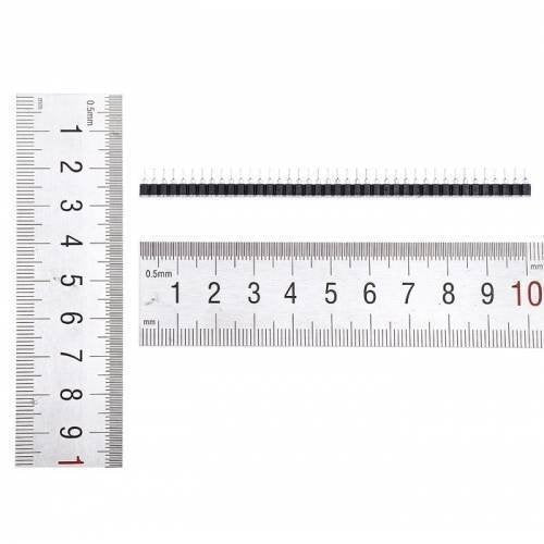 40 Pin 2.54mm Single Row Round Female Header Strip