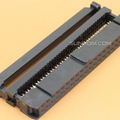 40 Pin Female IDC Connector - a black plastic ribbon cable connector with two rows of internal metal contact pins, shown from an angled perspective.