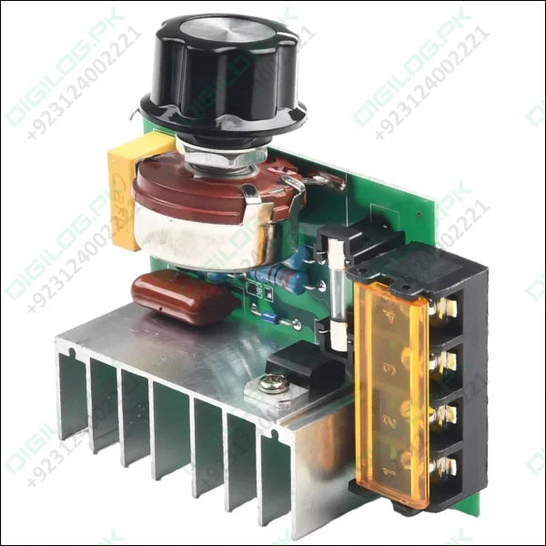4000W AC SCR Voltage Regulator – 0-220V Motor Speed Controller with Temperature Protection