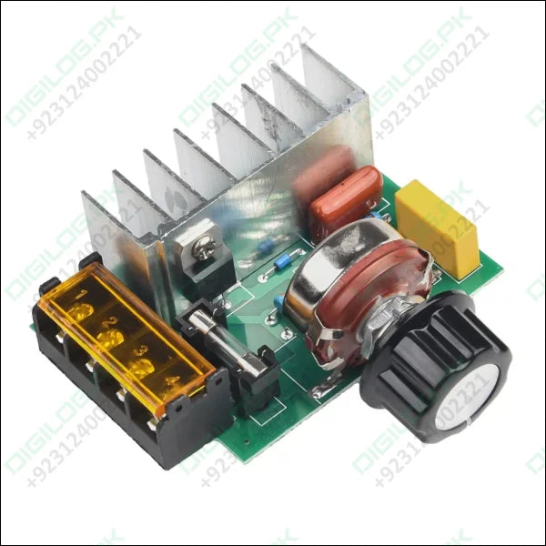 4000W AC SCR Voltage Regulator – 0-220V Motor Speed Controller with Temperature Protection