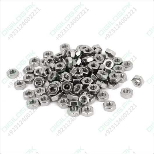 500pcs Metric M3 Nuts Hex Style