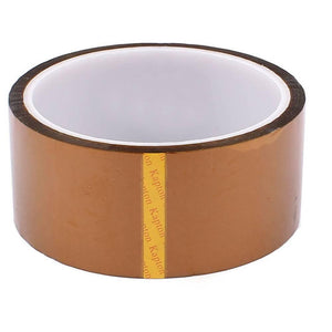 40mm Kapton Tape Polyimide Heat Resistant Tape - shown as a single roll of amber-coloured adhesive tape with the word Kapton visible on the end strip.