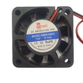 40mm X 40mm X 10mm 4010 12V 0.15A DC Brushless Ball Bearing Cooling Fan 2pin - a square black fan with a central label showing the model number, voltage, and current, and two power wires.