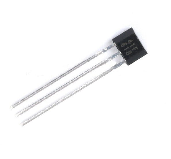 41F Hall Bipolar Element Electric Car Motor Sensor Hall Sensor buy - small black three-pin electronic component with the text "41F 618" printed on its face.