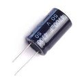 4700uF 50V Electrolytic Capacitor - shown as a black cylindrical component with two wire leads and white text indicating its capacitance and voltage.