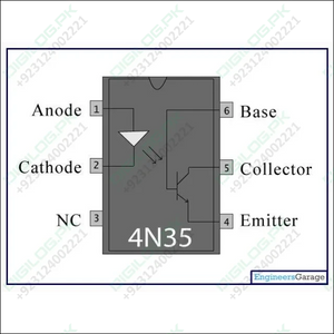 El4n35 4n35 Optocoupler 6 Pin Dip