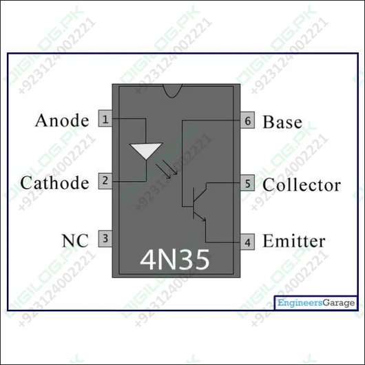 El4n35 4n35 Optocoupler 6 Pin Dip