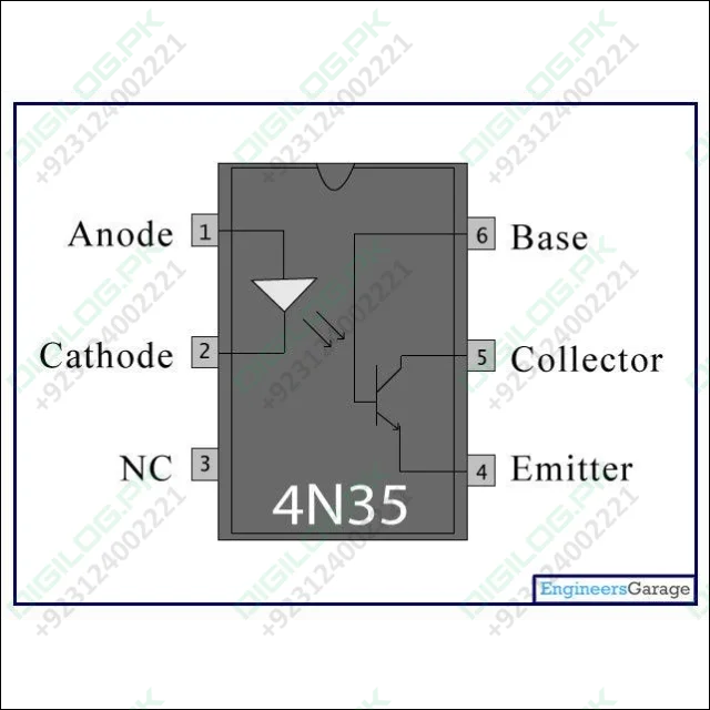 El4n35 4n35 Optocoupler 6 Pin Dip