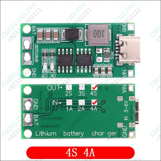 4S Type C 16.8V Step-Up Boost LiPo Polymer Li-Ion Charger