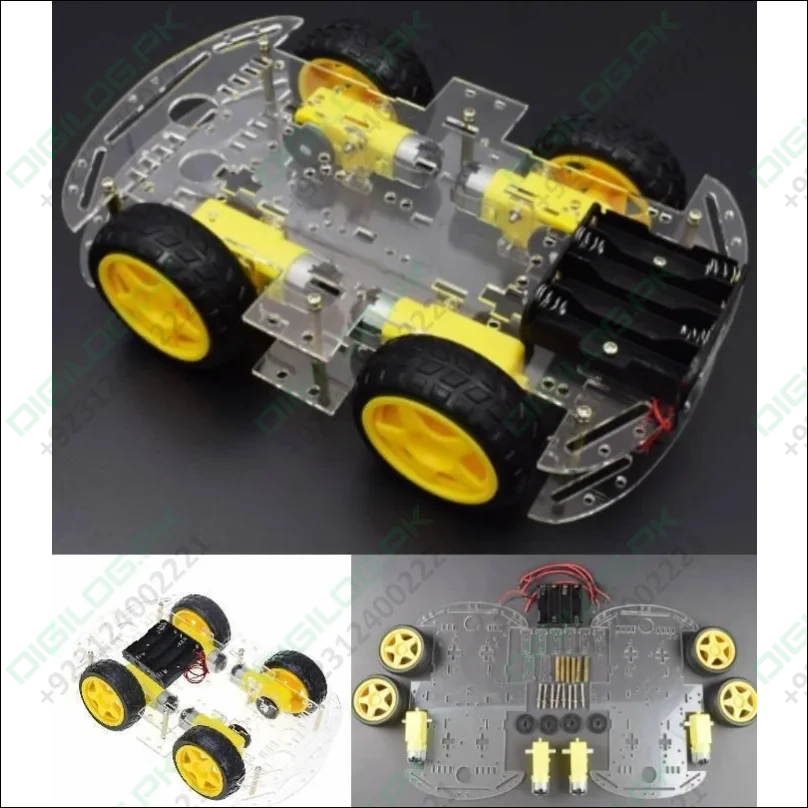 Imported Original 4wd Smart Robot Car Chassis Kit
