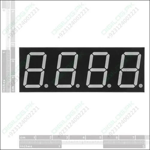 Common Anode 4 Digit 7 Segment Red Led Display