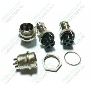 4 Pin 16mm Xlr Cable Connector Panel Chassis Mount