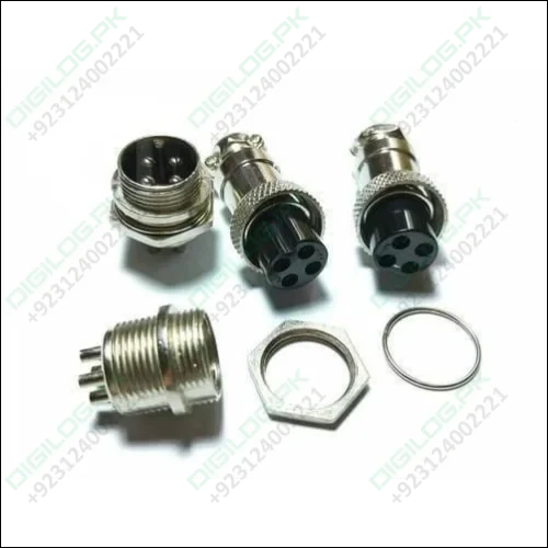 4 Pin 16mm Xlr Cable Connector Panel Chassis Mount