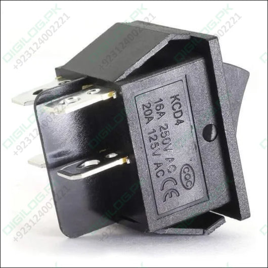 4 Pin 2 Positions On Off Dpst Rocker Power Switch Button