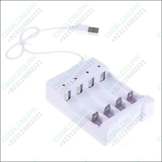 4 Slot Usb Universal Battery Charger Fast Charging Adapter