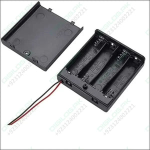 4 x 1.5V AA battery holder with cover and On/Off Switch - cell