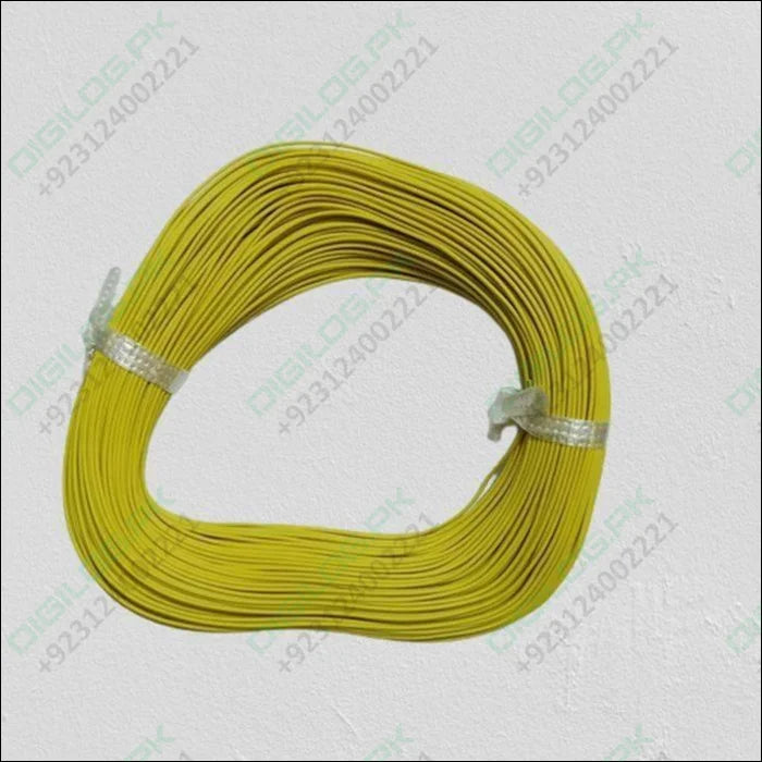 Yellow Wire 1meter Insulation Electronic Pcb Wrapping