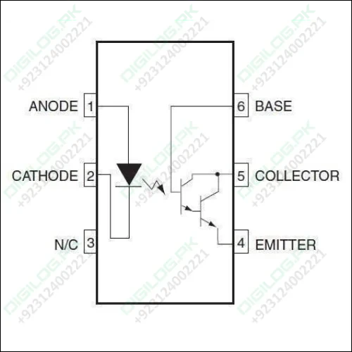 4n33 Optocoupler Photodarlington Output High Gain With Base