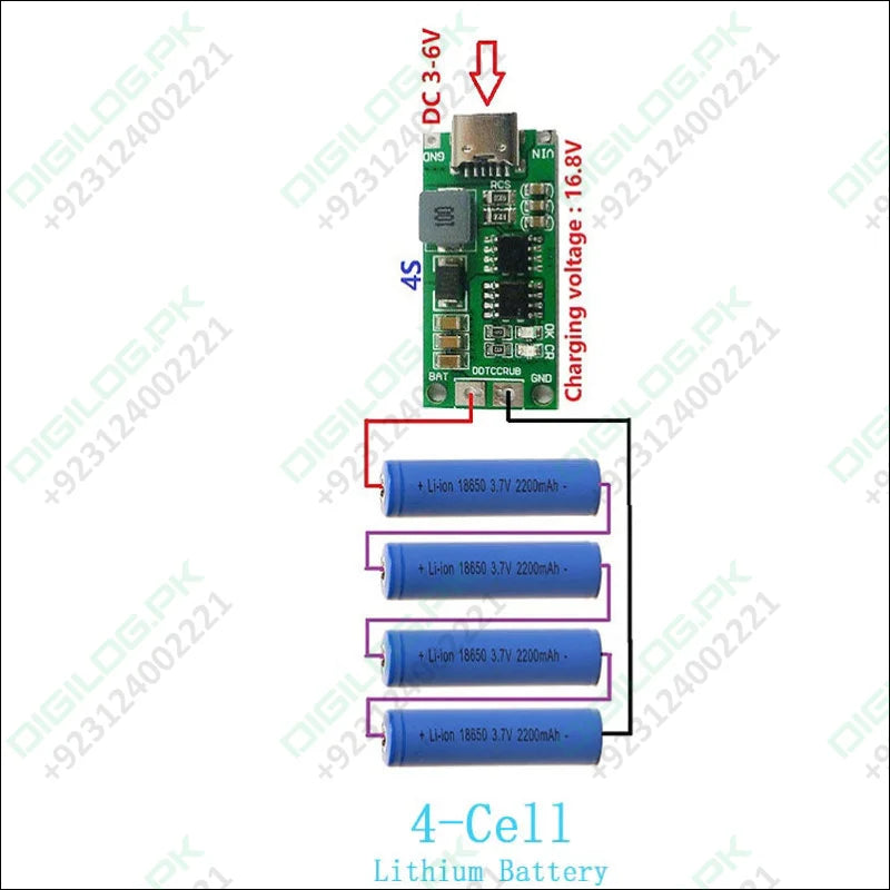 4S Type C 16.8V Step-Up Boost LiPo Polymer Li-Ion Charger
