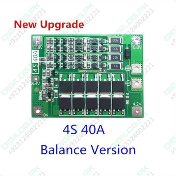 4s Bms 40a Li-ion Battery Protection Board Balanced Version