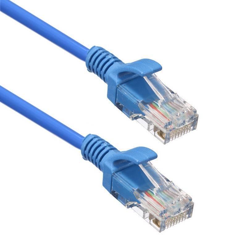 5 Meter CAT5 Internet Cable Ethernet Cable LAN Cable - shown as a blue ethernet cable with RJ45 connectors on both ends.