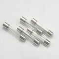 5 Pcs 6MMX21MM 35A Fuse - five cylindrical glass fuses with metal end caps arranged in a cluster against a plain white background.