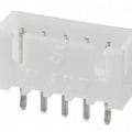 5 Pin 2.5mm JST Xh Style PCB Mount Male Connector - shown as a white plastic five-pin header with vertical metal pins for PCB mounting.