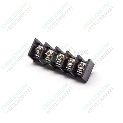 5 Pin Terminal Block Connector Straight Through Hole Black