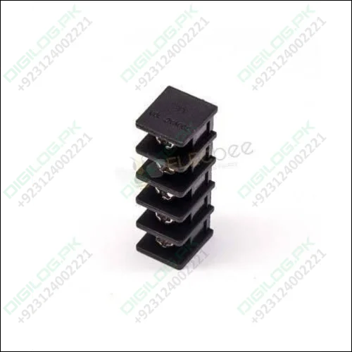 5 Pin Terminal Block Connector Straight Through Hole Black