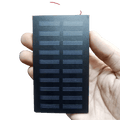 5 To 5.5V 0.22W Monocrystalline Small Solar Panel Plate Ed-djb-7025 - a rectangular black panel with two columns of solar cells.