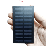5 To 5.5V 0.22W Monocrystalline Small Solar Panel Plate Ed-djb-7025 - a rectangular black panel with two columns of solar cells.
