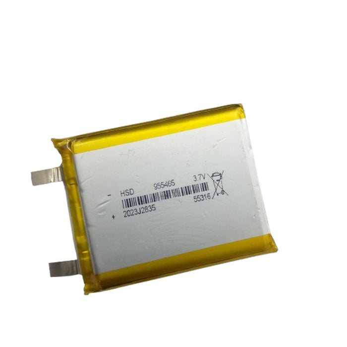 5000mAh 3.7V Lithium Ion Battery Price - a rectangular silver lithium-ion cell with yellow protective tape and two metal contact tabs extending from one side.