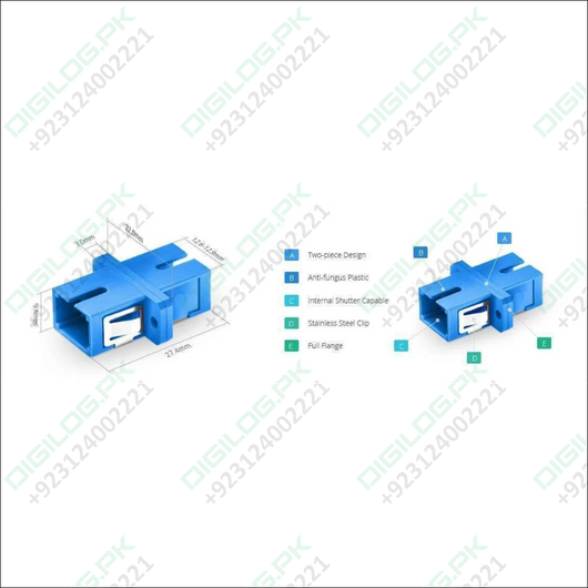 Sc Upc Adapter Connector Simplex Single Mode Plastic Fiber