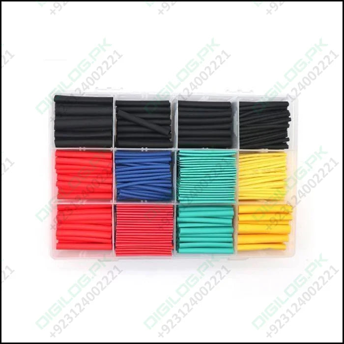 530pcs Heat Shrink Tubing Insulation Shrinkable Tubes Assortment Electronic  Polyolefin Wire Cable Sleeve Kit Heat Shrink