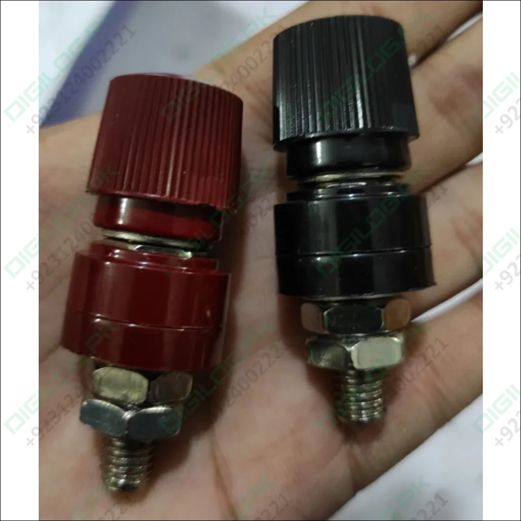 555 Black Red Terminal M8 Blocks Power Supply Terminals Welding Machine Inverter Post Connector