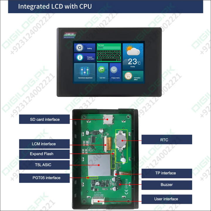 5 Inch With Enclosure Hmi Display Dmg80480c050 15wtr