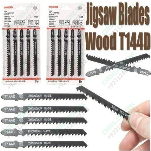 5pcs Jigsaw Blades Wood Cutter T144d